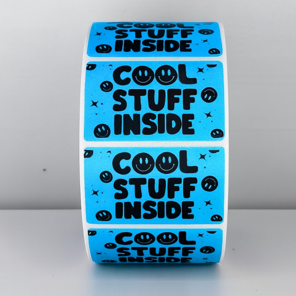 📦 "Cool Stuff Inside" Stickers for Packages | Customer Experience Labels - Picture 3 of 11